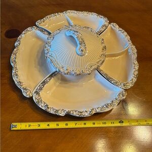 Elegant Cream Ceramic Serving Platter